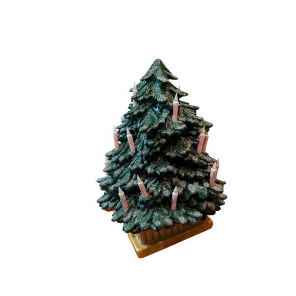 John Derian Christmas Tree 14" Vinyl Blow Mold Battery-Operated Lit Target NEW - Picture 2 of 4